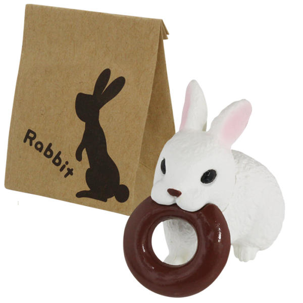 5.Gashapon Animal Eat Figure Motto Tabetai ! – Rabbit with Donut