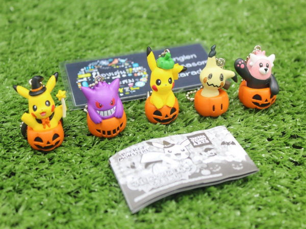 6.Gashapon Pokemon Halloween Pumpkin Mascot - Complete Set