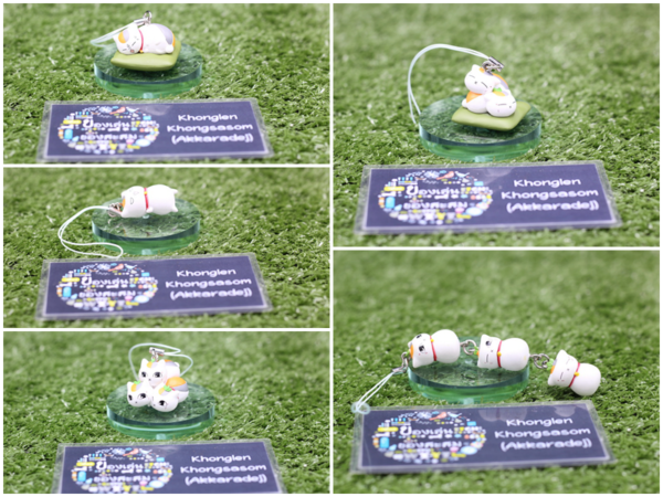 6.Gashapon Natsume’s Book of Friends Nyanko Sensei Strap