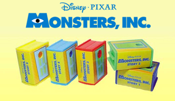 Gashapon Disney Characters Monsters, Inc. Mini Movie Complete Set