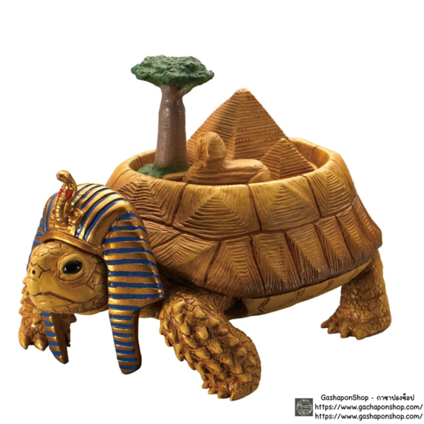 1.Gashapon Continent Tortoise Figure - African Continent Tortoise