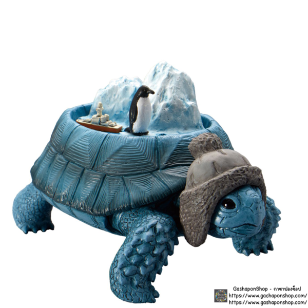 3.Gashapon Continent Tortoise Figure - Antarctic Continent Tortoise