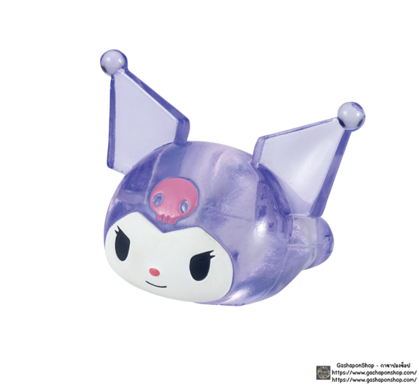 3.Gashapon Sanrio Fashion Ring Jewel Clear - Kuromi