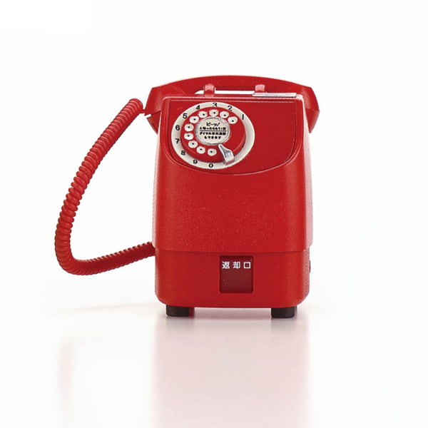 4.Gashapon NTT East Japan NTT West Japan Public Telephone Collection New Edition - New Red Telephone