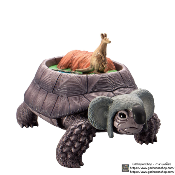 5.Gashapon Continent Tortoise Figure - Australian Continent Tortoise